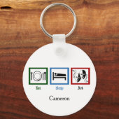 食べ睡眠劇おもしろい俳優 キーホルダー (正面)