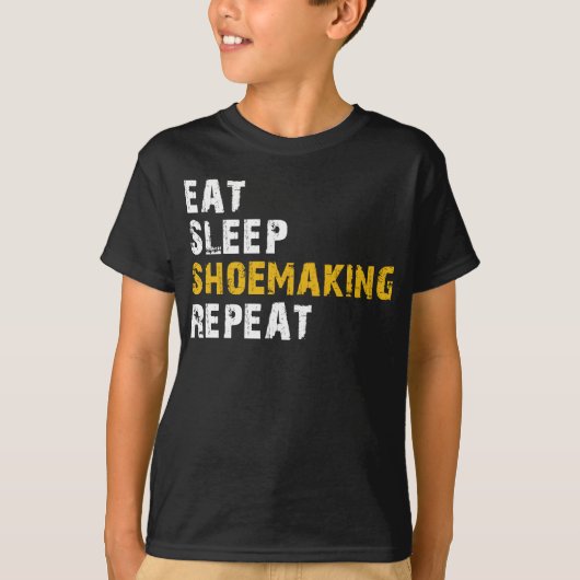 食べ睡眠合作り Tシャツ (正面)