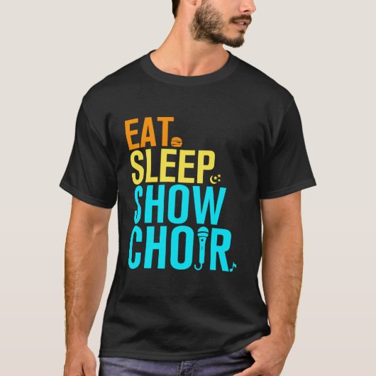 食べ睡眠合唱団 Tシャツ (正面)