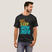 食べ睡眠合唱団 Tシャツ (正面フル)
