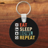 食べ睡眠器リピーターsports word art キーホルダー (正面)