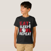 食べ睡眠器リピート Tシャツ (正面フル)