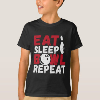 食べ睡眠器リピート Tシャツ