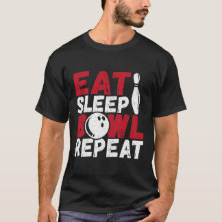 食べ睡眠器リピート Tシャツ