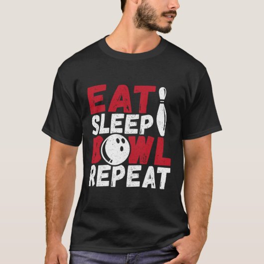 食べ睡眠器リピート Tシャツ (正面)