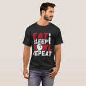 食べ睡眠器リピート Tシャツ (正面フル)