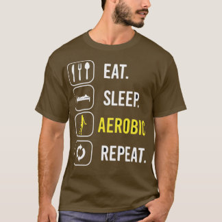 食べ睡眠好気性リピート1 Tシャツ