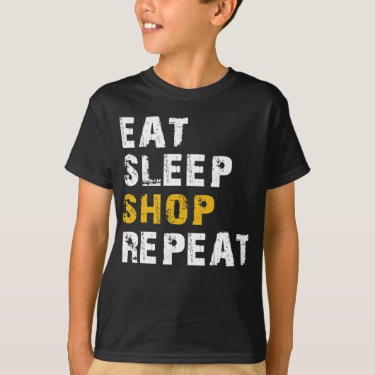 食べ睡眠専門店 Tシャツ (正面)