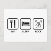 食べ睡眠岩 ポストカード (正面)