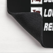 食べ睡眠愛の羊の繰り返し |おもしろい引用文 マウスパッド (コーナー)