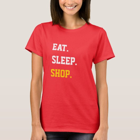 食べ睡眠所 Tシャツ (正面)