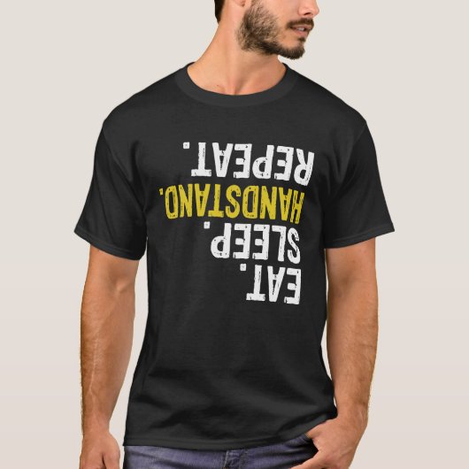 食べ睡眠手立体操 Tシャツ (正面)
