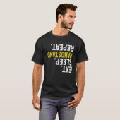 食べ睡眠手立体操 Tシャツ (正面フル)