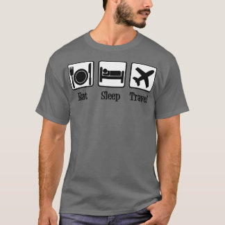 食べ睡眠旅行 Tシャツ
