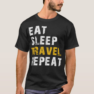 食べ睡眠旅行 Tシャツ