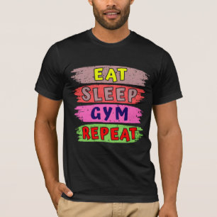 食べ睡眠時ジム Tシャツ