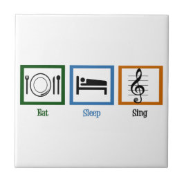 食べ睡眠歌 タイル