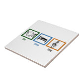 食べ睡眠歌 タイル (側面)