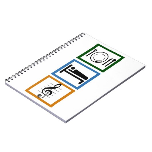 食べ睡眠歌 ノートブック (左側)