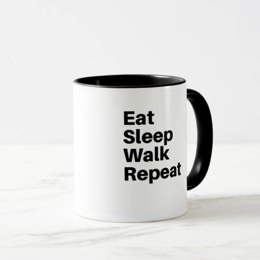 食べ睡眠歩行 マグカップ (正面右)