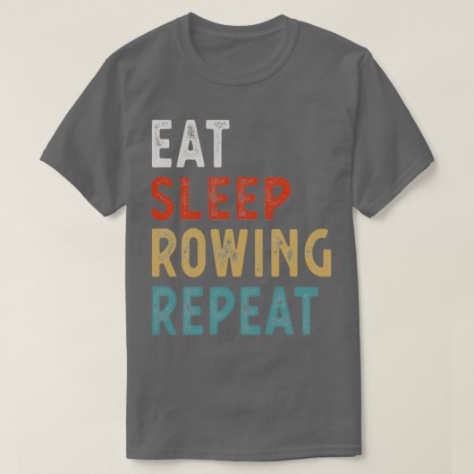 食べ睡眠漕ぎ繰りおもしろい出し選手ギフトI Tシャツ (デザイン正面)
