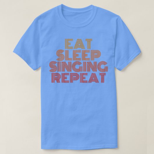 食べ睡眠繰り返し Tシャツ (デザイン正面)