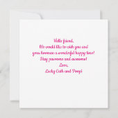 食べ睡眠薬 |可愛おもしろいカラフルい カード (裏面)