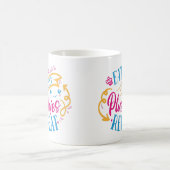 食べ睡眠薬 |可愛おもしろいカラフルい コーヒーマグカップ (中央)