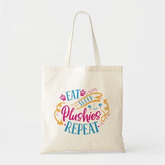 食べ睡眠薬 |可愛おもしろいカラフルい トートバッグ (正面)