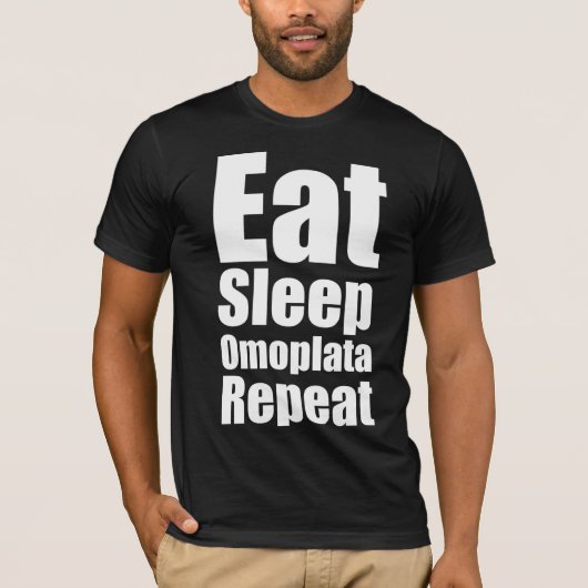 食べ睡眠表層反復 Tシャツ (正面)