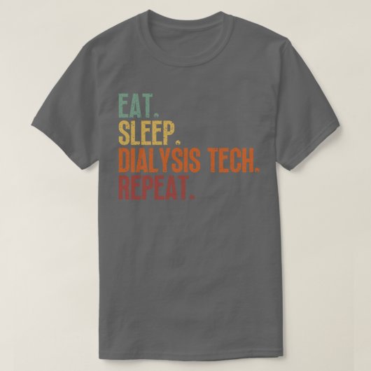 食べ睡眠透析テックリピート6 Tシャツ (デザイン正面)