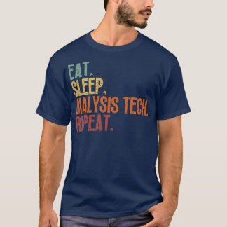 食べ睡眠透析テックリピート6 Tシャツ