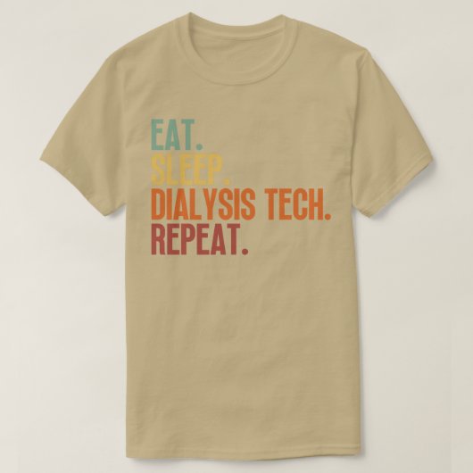 食べ睡眠透析テックリピート7 Tシャツ (デザイン正面)