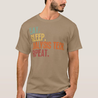 食べ睡眠透析テックリピート7 Tシャツ