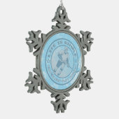 食べ睡眠遊Hockey Tree雪片オーナメント スノーフレークピューターオーナメント (左)