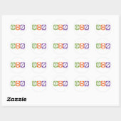 食べ睡眠遺伝学 ラウンドシール (シート)