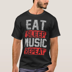 食べ睡眠音楽 Tシャツ