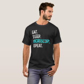食べ睡眠顕微鏡 Tシャツ (正面フル)