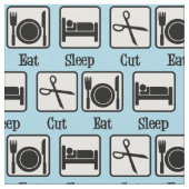 食べ睡眠髪 ファブリック (クローズアップ)