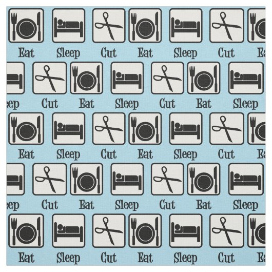 食べ睡眠髪 ファブリック (見本)