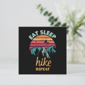 食べ睡眠、ハイキング、リピート 招待状 (スタンド正面)