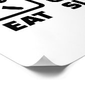 食べ睡眠 ポスター (角)