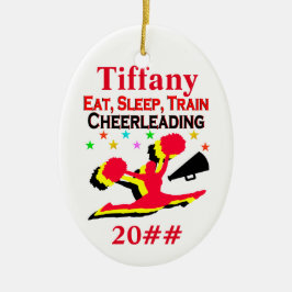 食べ睡眠、応援パーソナライズされた及び日付オーナメント セラミックオーナメント