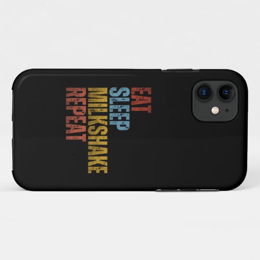 食べ睡眠 Case-Mate iPhoneケース (裏面(横))