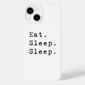 食べ睡眠 Case-Mate iPhoneケース (裏面)
