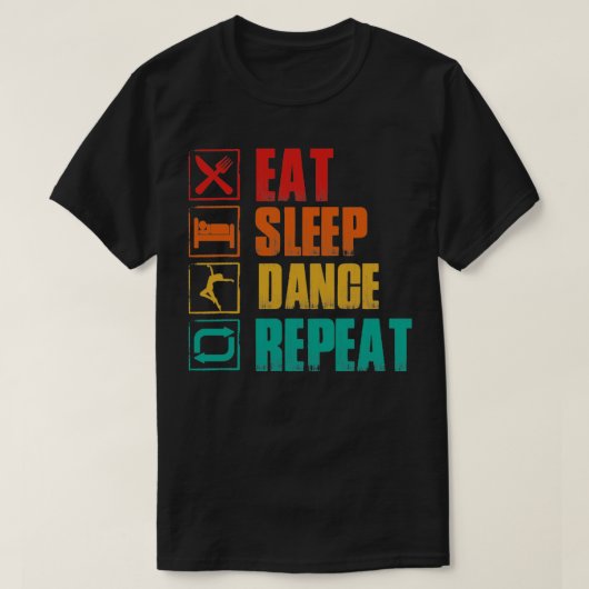 食べ睡眠 Tシャツ (デザイン正面)