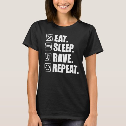 食べ睡眠 Tシャツ (正面)