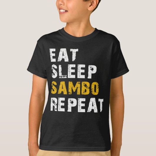 食べ睡眠samboリピート tシャツ (正面)