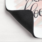 食べ祈開花ピンクローズモノグラム名 マウスパッド (コーナー)