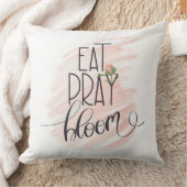 食べ祈開花ピンクローズレースプリント装飾用クッション クッション (ブランケット)